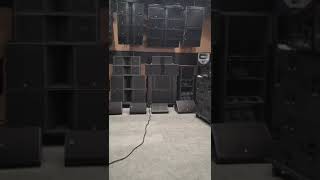 Sanway Audio SK1 SWKS28 line array system sound testing [upl. by Dody]