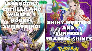 Legendary Camilla and Winter Three Houses Summoning  Surprise Trading Shiny Pokemon Live [upl. by Haimirej]