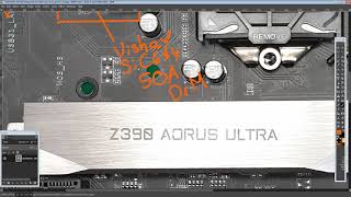 mobo PCB Breakdown Gigabyte Z390 Aorus Ultra [upl. by Aisyram]