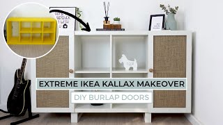 EXTREME IKEA KALLAX MAKEOVER │Hacking the IKEA KALLAX shelving unit one more time│IKEA KALLAX HACK [upl. by Amalburga]