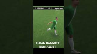 ELKAN BAGGOTT beri assist cantik topeleven manager [upl. by Yenoh580]