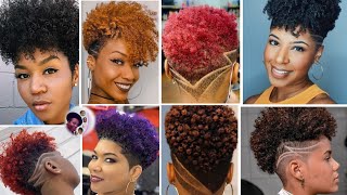 STUNNING SHORT CURLY MOHAWK HAIRSTYLES FOR BLACK WOMEN 🔥💯 [upl. by Ntsud498]