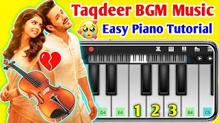 Taqdeer  Hello Movie Bgm On Mobile Piano  😭 Sad Vilon Music Ringtone  Piano Ringtone [upl. by Cirderf485]