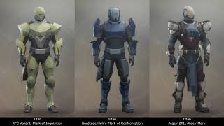 Destiny 2 Titan Armor Progression test [upl. by Eednam545]