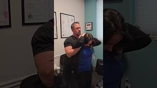 Chiropractic Adjustment  Standing Thoracic Lift chiropracticadjustment chiropractor [upl. by Thoer783]