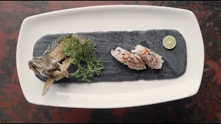 Rockfish Nigiri  by chef Davin Waite [upl. by Eintruoc]