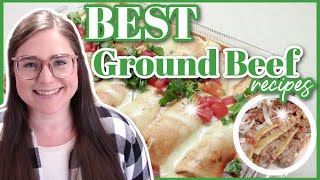 EASY RECIPES using GROUND BEEF  These recipes were UNBELIEVABLE [upl. by Marj]