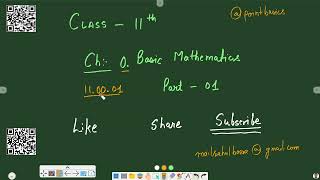 110001 CL 11 Physics Basic Mathematics P01 Logarithm and Trigonometry [upl. by Ttennaej]