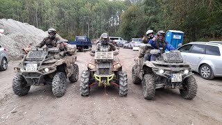 Teil 2 Die Matschi´s mit Stels Guepard 850 Polaris Highlifter und Kymco Maxxer in Langensteinbach [upl. by Attekahs]