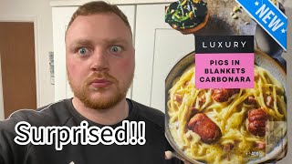 SURPRISED New Xmas pigs in blankets carbonara luxury range from Iceland [upl. by Gowrie]