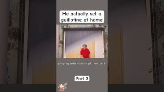 He actually set a guillotine at home [upl. by Alec]