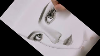 How to Draw Hyper Realistic Eyes  Step by Step [upl. by Enicul591]