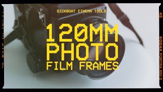 120mm Photo Film Frames PNG  Medium Format Film Borders PNG 8K [upl. by Fadil]