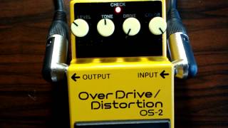 Review Boss OS2 Overdrive Distortion [upl. by Kappel]