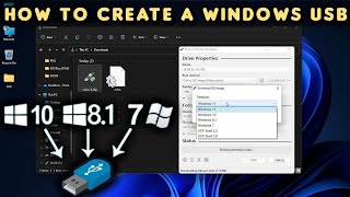 Create Windows 7 8 10 and 11 Bootable USB Flash Drive using Rufus for UEFI GPT or Legacy MBR PC [upl. by Alyac]