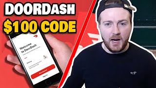 How to get a 100 DoorDash Promo Code in 2024  Free Food Coupon Code [upl. by Anikahs]