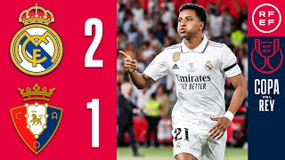 Resumen  Copa del Rey  Real Madrid CF 21 CA Osasuna  Final [upl. by Thia840]