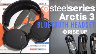 SteelSeries Arctis 3 Bluetooth Edition Headset  Unboxing and Review [upl. by Novat]