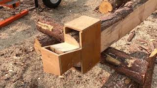 Building a half dovetail notched cabin from the ground up Part one [upl. by Adihaj]