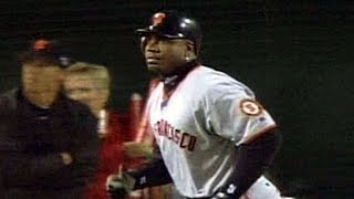 2002 WS Gm6 Bonds blasts his fourth homer of series [upl. by Adnima]