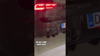 VW Golf R MK8  Akrapovic exhaust sound💯 vw golfr exhaust [upl. by Aitnahc]