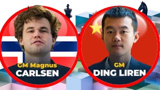 Magnus Carlsen vs Ding Liren  Tata Steel Masters 2023  R3 [upl. by Wilkie]