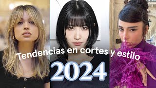 TENDENCIAS EN CORTES Y ESTILOS 2024 🔥 CABELLO [upl. by Aurelius]