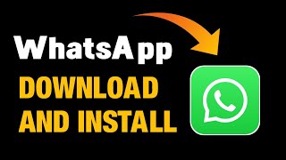 How to Download and Install WhatsApp Mobile App iPhone Android [upl. by Sissy981]