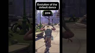 Evolution of the Default dance fortnitesavetheworldlive fortnite [upl. by Llemaj]