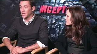 Exclusive Short interview with Joseph GordonLevitt and Ellen Page about quotInceptionquot [upl. by Braynard759]