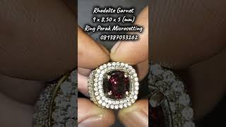 Rhodolite Garnet 9 x 850 x 5 mm Ring Perak [upl. by Anna-Diane]