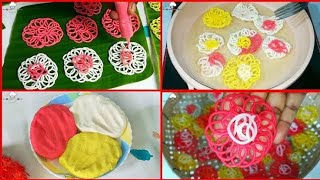 সিরিঞ্জ পিঠা ডিজাইন  Syringe Pitha Design  ফুল পিঠা বানান সহজেই  বরিশালের সিরিঞ্জ পিঠা [upl. by Repsac]