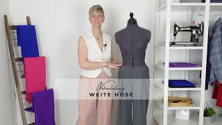 Nähanleitung Weite Hose 01 [upl. by Kluge382]