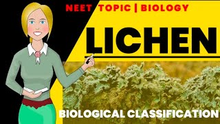 Lichen  Biological Classification  Biology class 11 NEET [upl. by Anid925]