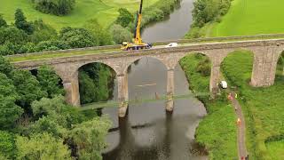 Teviot Viaduct footbridge installation [upl. by Mendez161]