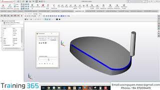 SolidCAM amp InventorCAM Tutorial 4  Contour 3D Milling [upl. by Norrat]