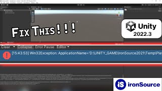 Win32Exception IronSource Dependencies Resolution Failed  Fixed Unity 20223 [upl. by Obaza310]