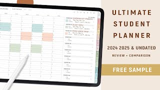 Ultimate Student Digital Planner for GoodNotes 2024 amp Undated Review  Comparison  FREE Planner [upl. by Gwenneth342]