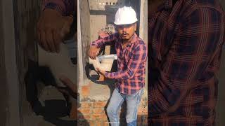 toilet seat fixing how to fix toilet seat  u trape in toilet seat toilet construction work [upl. by Ynad]