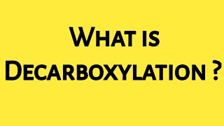 Decarboxylation  Definition Decarboxylase amp PLP  Important compounds formed from decarboxylation [upl. by Pomfrey]