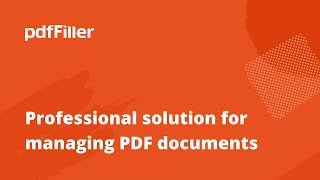 Save Time Managing Documents with pdfFiller [upl. by Gauldin828]