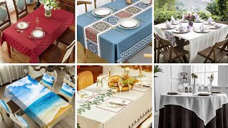 Dining Table Cover Designs  70 dining Tablecloth design ideas [upl. by Maison]