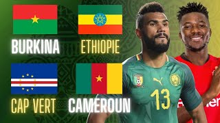 🔴🇨🇻🇨🇲 CAP VERT  CAMEROUN LIVE  🇧🇫🇪🇹 BURKINA FASO  ETHIOPIE LIVE  CAN 2021  CAN 2022 [upl. by Annaitat]