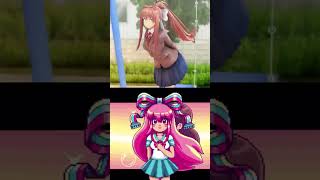 Monika vs Giffany vsedit ddlc gravityfalls [upl. by Whiteley620]