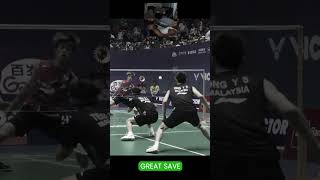 🎯 Great Save  OngTeo vs LeeYang 🏸🔥 badmintonepic highlights badminton [upl. by Felicia]