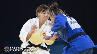 Japans Natsumi Tsunoda wins judo gold in Olympic debut  Paris Olympics  NBC Sports [upl. by Yalcrab]