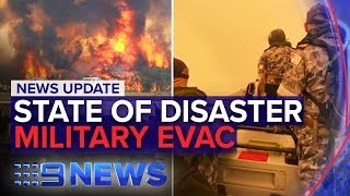 Australia fires Army to evacuate trapped residents in Victoria  Nine News Australia [upl. by Aible]