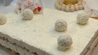 Raffaello cake no oven in 5 minutes [upl. by Limoli]