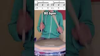 Hybrid Rudiments n5  Cheese Flam Accent hybridrudiments drumrudiments drumlessons drumpad [upl. by Anjanette]