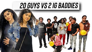 20 GUYS VS 2 INSTAGRAM BADDIES INDIYAHH amp NEVAEH [upl. by Trebmal]